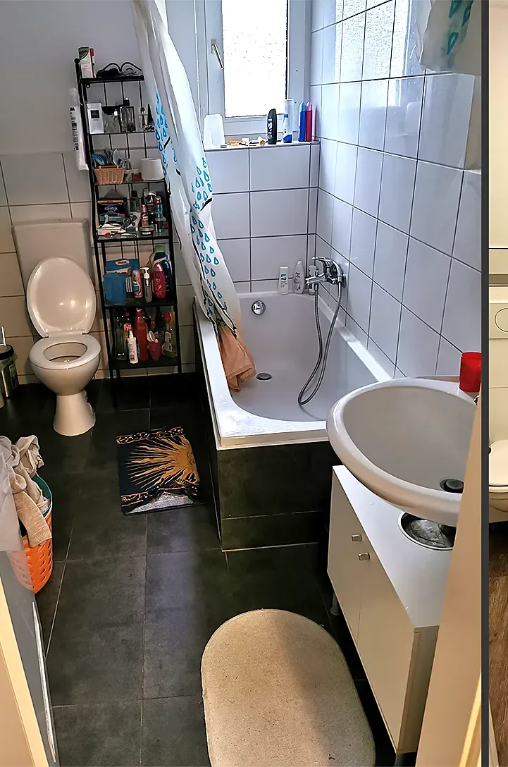Bad im Mehrfamilienhaus – vorher
